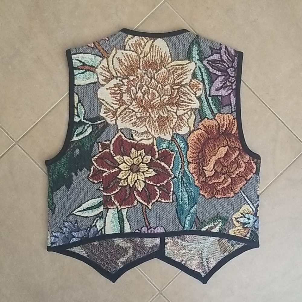 VTG 90s Floral Knitt Vest